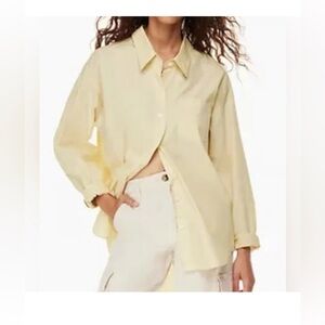 Wilfred Light Yellow Button-Down Shirt
